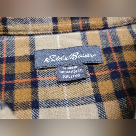 Plaid Men's Shirt in Brown and Tan - Picture 6 of 12